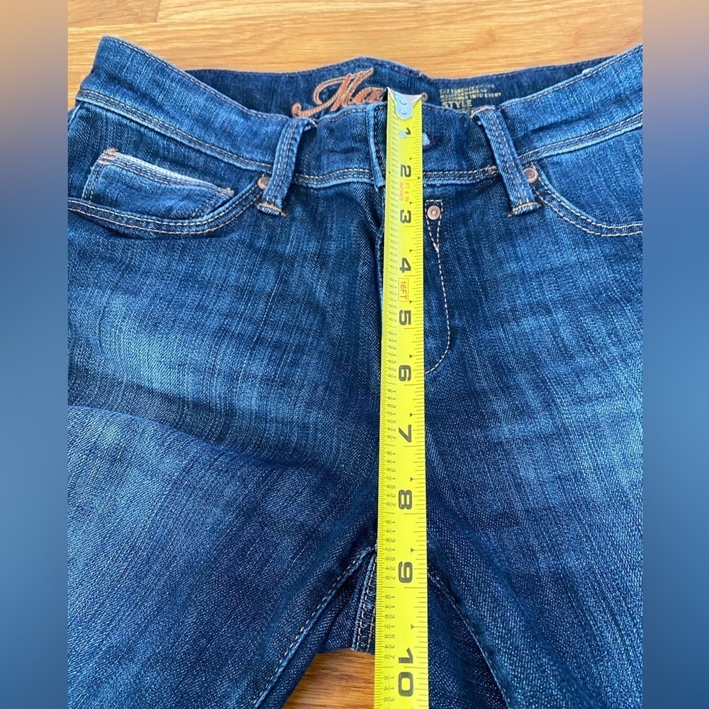 Mavi Molly Mid-Rise Classic Bootcut Denim Jeans Size 28 / 30, Dark Wash - Picture 10 of 11